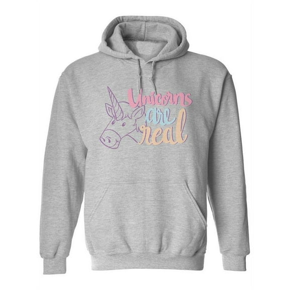 Purple Outline Of A Unicorn Hoodie Women -Image by Shutterstock, Female Large