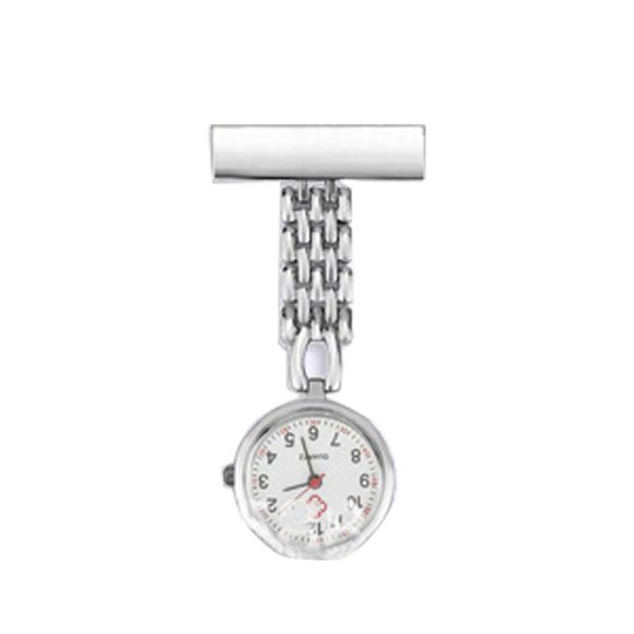 Sonducket Reloj de bolsillo de aleación de 3 piezas, reemplazo colgante portátil, funcionamiento silencioso, alimentado por batería, relojes de Relojes Tipo 2/Blanco Sonducket BFH000426-02