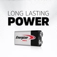 thumbnail image 2 of Energizer MAX 9V Batteries (2 Pack), 9 Volt Alkaline Batteries, 2 of 9