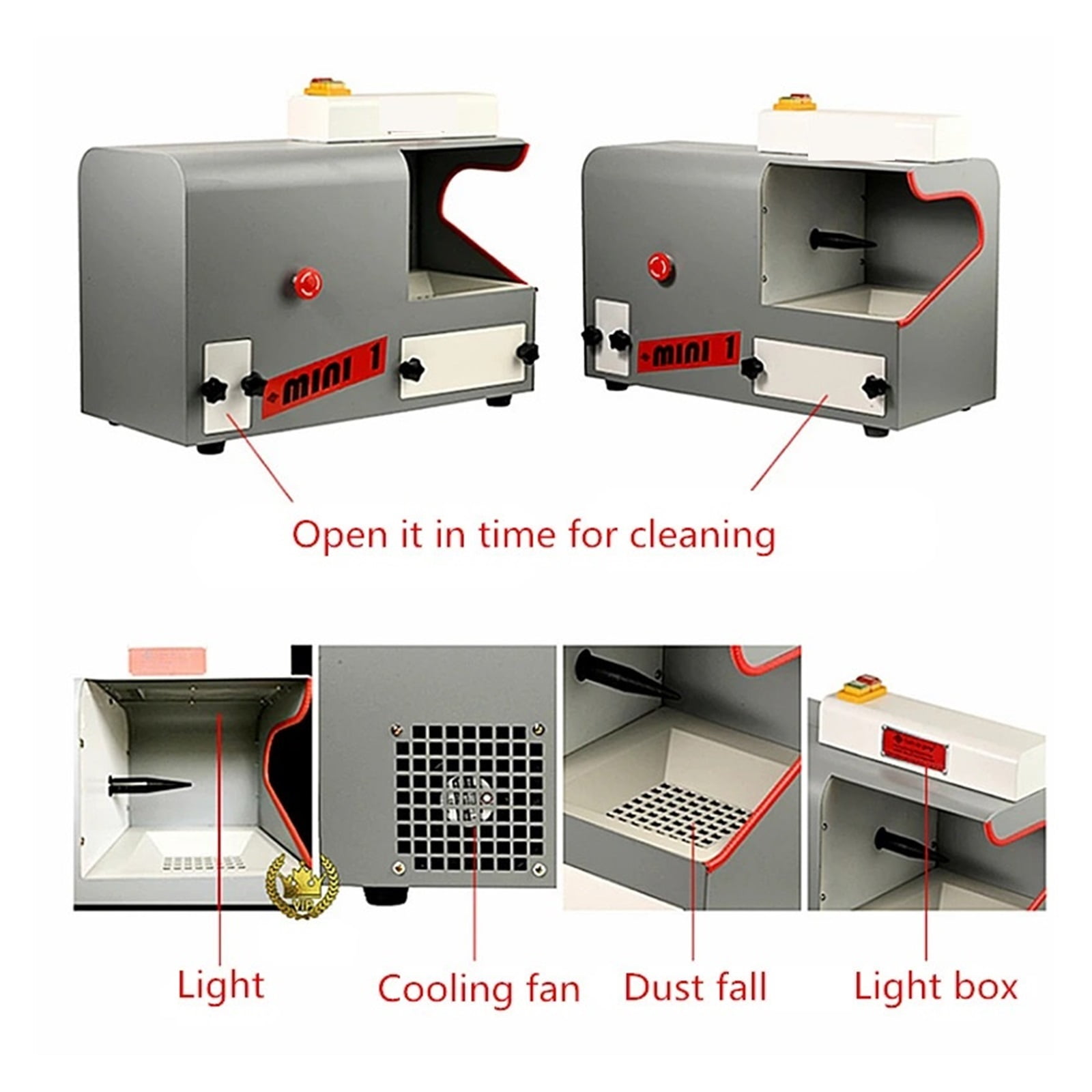 Jewelry Polishing Machine With Dust Collector Mini Polishing Grinding Motor Bench Grinder Polisher Machine ,Powerhouse Performance
