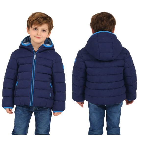 Gerry Kids Lined Bubble Jacket (2T, Blue/Light Blue)
