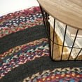 thumbnail image 4 of JONATHAN Y ANSA 5' Round Area Rug, Abyss Braided Bohemian Coastal Jute - Red/Multi, RNF117A-5R, 4 of 6