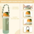 thumbnail image 3 of SUMMIT - Comprehensive Compatible Owala Accessories Set: Silicone Boot for 24oz & 32oz Bottles, Water Bottle Handle Strap, Bottle Seal Ring, Replacement Stopper, Charms, Compatible Owala FreeSip, 3 of 8
