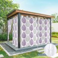 thumbnail image 6 of Purple Gray Leaves Outdoor Curtains for Patio Waterproof,Windproof Privacy Curtains with Weighted Bottom,Summer Tropical Plant Aesthetics Outside Drapes for Picnic Garage Yard Cabana 54"x95" 1 Panel, 6 of 8