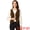 Brown, variant on Women's Vintage Velvet Vest Button Down Steampunk Waistcoat S Black