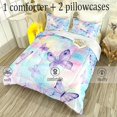 thumbnail image 2 of CVHOUSE Butterfly Queen Comforter Set for Girls Teens.Butterfly Queen Bedding, 2 of 8