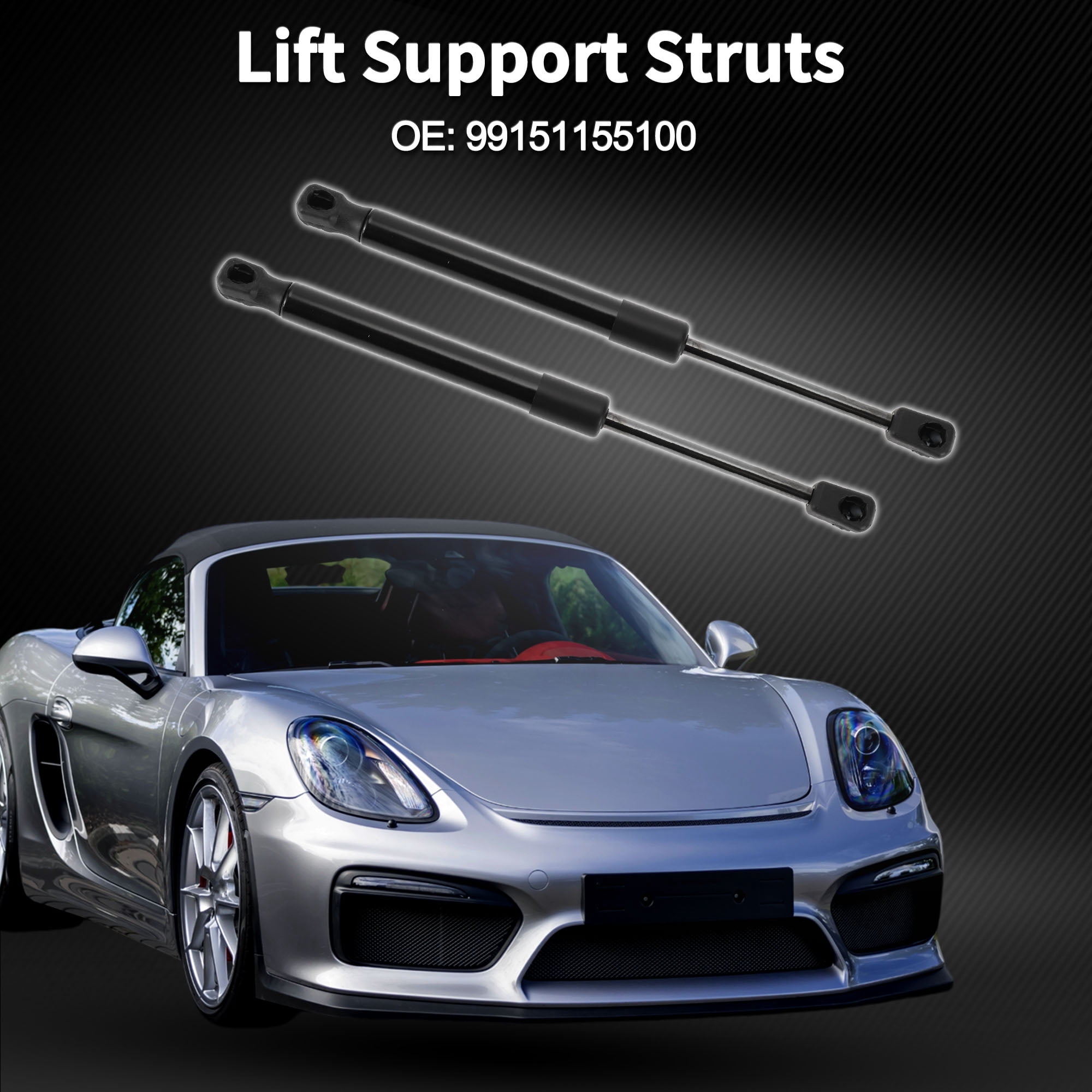 Unique Bargains 2Pcs Lift Supports Struts No.99151155100 for Porsche 911 2012-2017