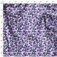 thumbnail image 4 of Soimoi Florals Printed, Cotton Satin Spandex, Sewing Fabric by The Yard 54 Inch Wide, Decorative Fabric for Dresses and Home Accents, Purple, 4 of 6