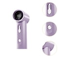 thumbnail image 4 of Ventilador portátil portátil de bajo ruido recargable mini personal de 100 velocidades para mesa de verano en el hogar interno al aire libre Púrpura, 4 of 8