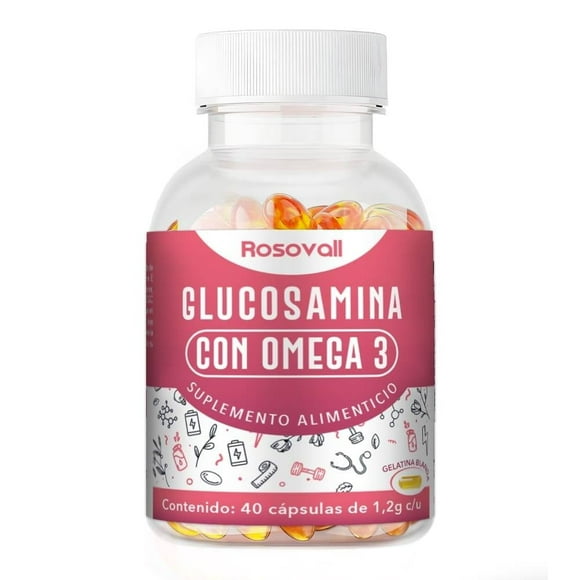 Suplemento Alimenticio Biocaps Glucosamina con Omega 3 con 40 Cápsulas