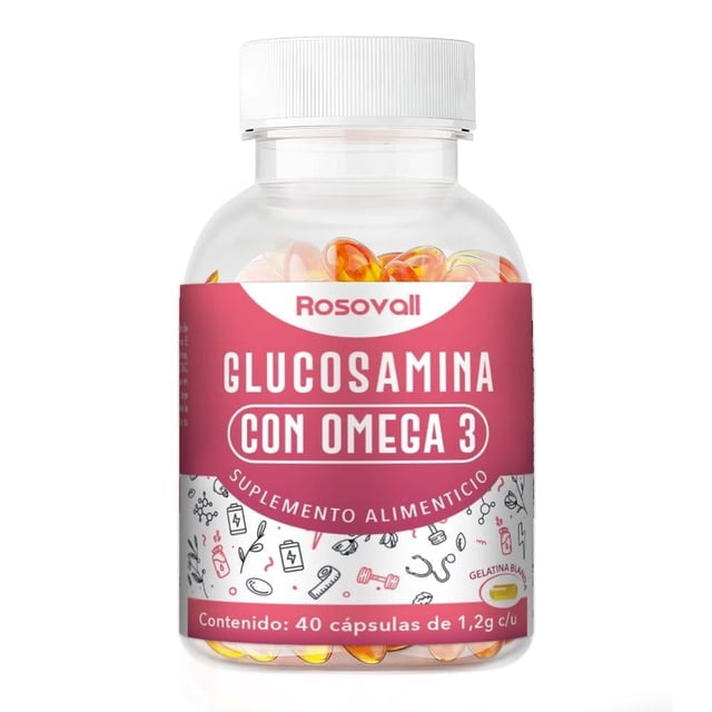 Suplemento Alimenticio Biocaps Glucosamina con Omega 3 con 40 Cápsulas