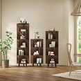 thumbnail image 6 of 58.5″ Corner Bookshelf Bamboo Bookcase 4-Tier Corner Storage Shelves for Living Room,Bedroom,Kitchen, Study,Home Office, 6 of 15