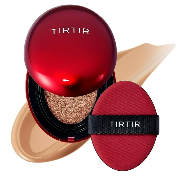 Mascarilla Tirtir de Cushion Foundation, color rojo, cobertura total, 18 ml, #29C