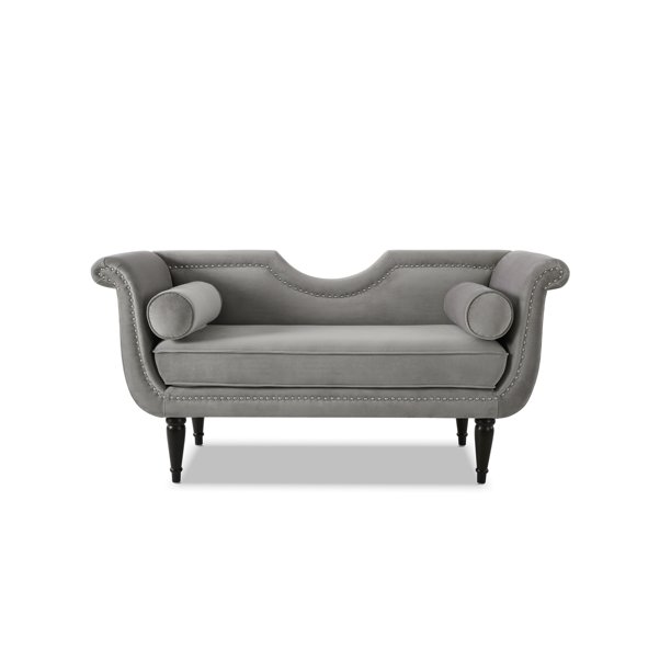 Jennifer Taylor Home Luna Upholstered Loveseat, Opal Grey