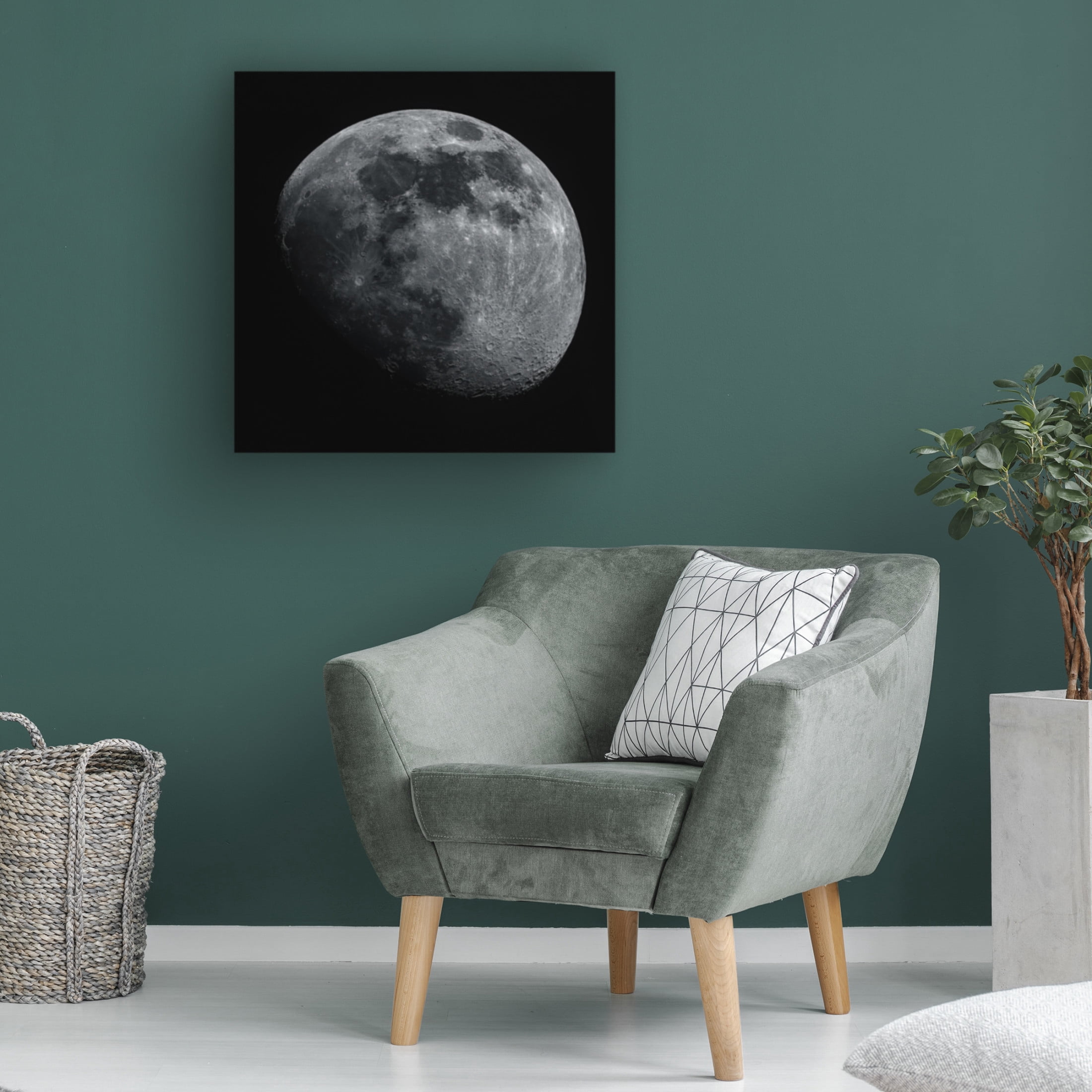 Trademark Fine Art Michael Kalika The Moon Canvas Wall Art