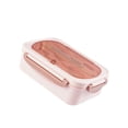 thumbnail image 3 of Elodie Boîte à Bento Récipient Alimentaire Réutilisable Micro-Ondes Portable Étanche Récipient à Lunch Rose 2 Compartiments, 3 of 8