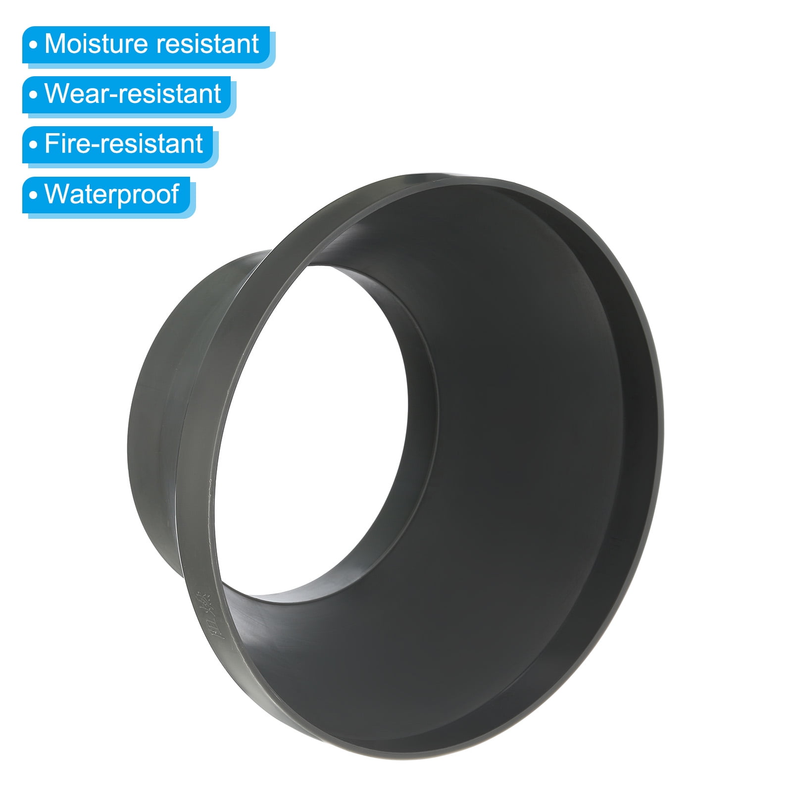 Uxcell 10" to 6" Duct Reducer Connector Ventilation Tube Increaser Adapter Grey 2 Pack