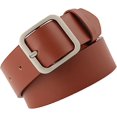 thumbnail image 3 of HUGFEGWE Ceinture en Cuir PU pour Femmes Réglable Lignes de Couture Fines Mode Décontractée Boucle à Ardillon pour Pantalon Robe CJB91-76329, 3 of 5