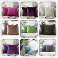 thumbnail image 6 of Cterwk Set of 2 Velvet Throw Pillow Covers, Soft Decorative Square Pillowcases, Luxury Home Décor Cushion Case, 20x20 inch, 6 of 8