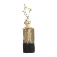thumbnail image 5 of 7"Lx4"Wx16"H Metal, Rigged Vase, Gold/Black Finish, Decorative Vase for Centerpieces and Home Decor, Perfect for Bedrooms, Dining Rooms, or Living Rooms, 5 of 9