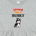 thumbnail image 4 of Inktastic Siberian Husky Dog Puppy Girls Baby Dress, 4 of 5