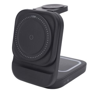 Multifunctional Wireless Charger, 15W Fast Charging 3 in 1 Magnetic Wireless Charger with Multiple Protections for Mobile Phone