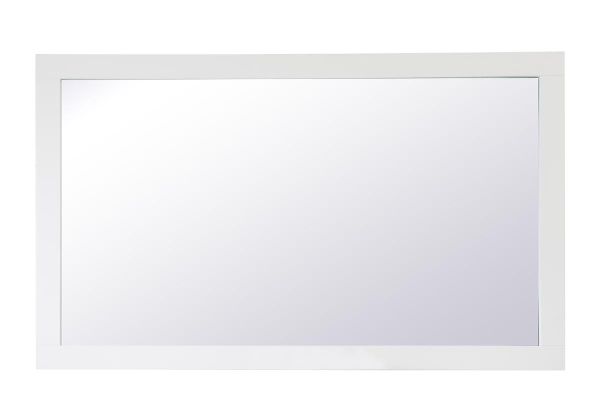 Aqua rectangle vanity mirror 60 inch in White