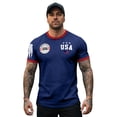thumbnail image 2 of Men's USA 250th Anniversary Patriotic USA Graphic T-Shirt American Flag Casual Short Sleeve America 250 Merchandise, 2 of 5
