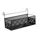 thumbnail image 3 of Estante para cama de dormitorio, cesta de almacenamiento colgante para dormitorio, estante organizador simple para litera Negro, 3 of 7