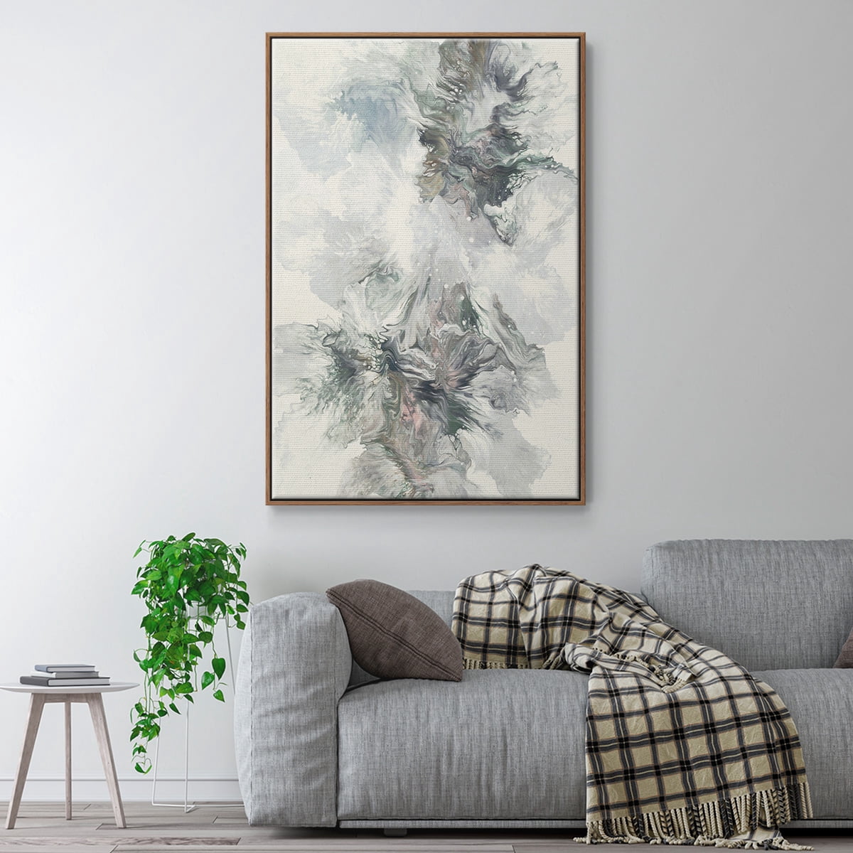 Dancing With Passion Framed Premium Gallery Wrapped Canvas - Ready to Hang - 17 x 25 - Walnut Floating Frame