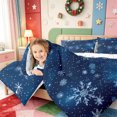 thumbnail image 3 of Manfei Country Xmas Pink Christmas Full Size Comforter Sets,Winter Holiday Bedding Comforter Set,Xmas Reversible,3pcs,1 Comforter and 2 Pillowcases, 3 of 7