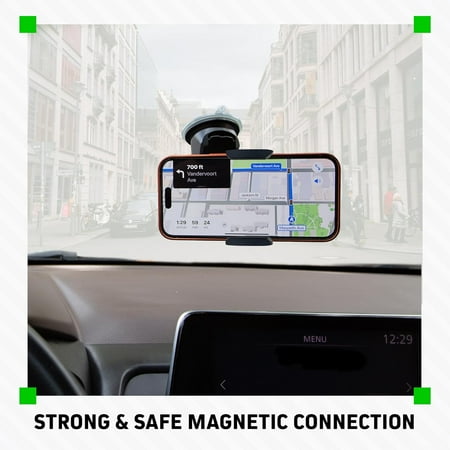Chargeworx - Universal Multi-Angle Clamp Mount for Most Cell Phones - Black