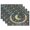 C389, variant on Ryvnso Placemats Set of 4 Bohemia Ethnic Moon and Star Dining Mats Heat-Resistant Non-Slip Washable Table Mat