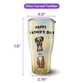 thumbnail image 5 of Cute Boxer Loves Dad Happy Father's Day 30oz Stainless Steel Tumbler Insulated Cup with Lid Boxers Dog Lover Gifts Idea - 12008, 5 of 5