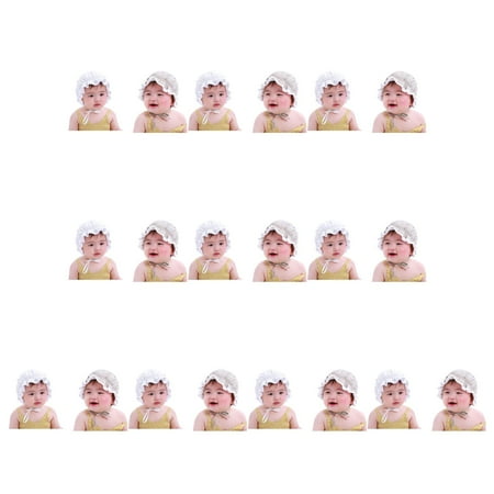 

10pcs Baby Girls Stars Bonnet Hat Children Lace Princess Hat Kids Toddler Spring Summer Court Cap