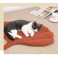 thumbnail image 5 of Pet Cushion, Leaf Shape, Double-Sided, PP Cotton Material, Soft and Comfortable, Suitable for Indoors, Universal for Cats and Dogs, Let Your Pet Have a Good Night's Sleep, 1PC(Ginkgo Leaves), 5 of 5