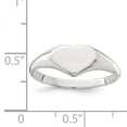 thumbnail image 2 of Bague Signet Cœur en Argent Sterling 925, 2 of 2
