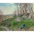 thumbnail image 3 of Camille Pissarro 17x15 Black Modern Framed Museum Art Print Titled - Les Carrieres Du Chou, Pontoise (1882), 3 of 5