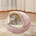 thumbnail image 4 of Cama para mascotas Perfecl Cueva Suave Piel Sintética 40cm Rosa, 4 of 8