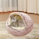 thumbnail image 5 of Camas para perros y gatos, suave y redonda, para dormir en invierno. 60cm rosa, 5 of 9