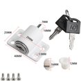 thumbnail image 4 of Bolt Sliding Door Lock Patio Anti-Theft Door Locks Easy Install Protection Security White/Silver/Black Easy To Install White Fangkenuo, 4 of 9