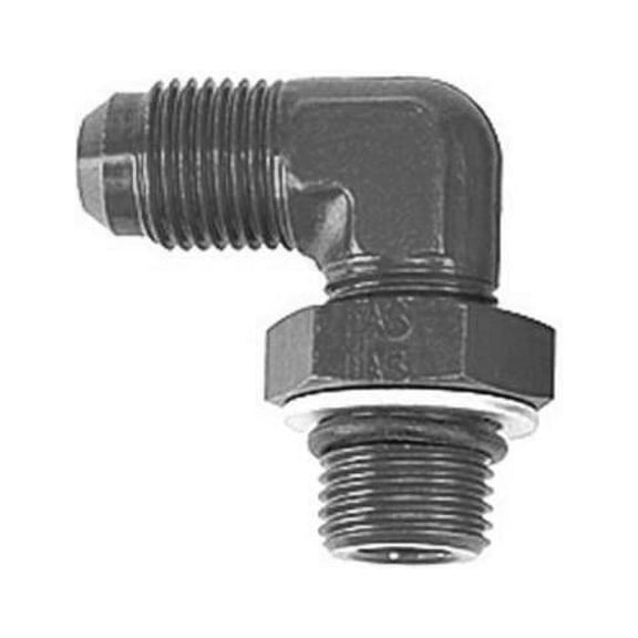 Goodridge AN921-10DBLK -10 AN to -10 Port Fitting, 90 Degree, Black