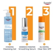 Eucerin Sun Clear Skin Face Sunscreen Lotion SPF 50 with Oil-Absorbing Minerals, 2.5 fl oz