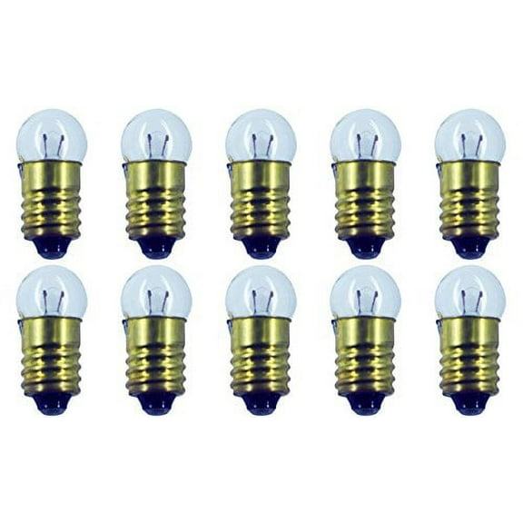 CEC Industries #458 Bulbs, 1.5 V, 0.3 W, G-3.5 shape (Box of 10)