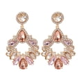 thumbnail image 4 of Female Earrings Geometric Modeling With Diamond Exaggerated Earrings Female Personality JewelryThe Best Gift for A Loved One, 4 of 4