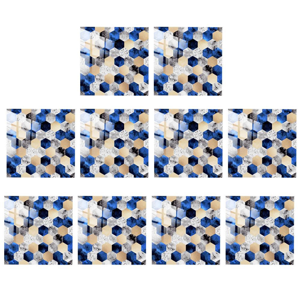 Frcolor Stickers Tile Wall Decals Mosaic Stick Peel Kitchen Backsplash