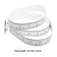 Fish Measure Scale Ruler Sticker NUOLUX 12Pcs Self Adhesive Fish Measuring Tape Waterproof Ruler Sticker ...