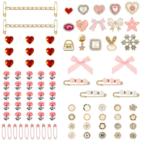85/87Pcs Shoe Charms Set Decorative Sneaker Charms with Pins Brooches Bows Chains DIY Accessories for Women Sneaker Clothes