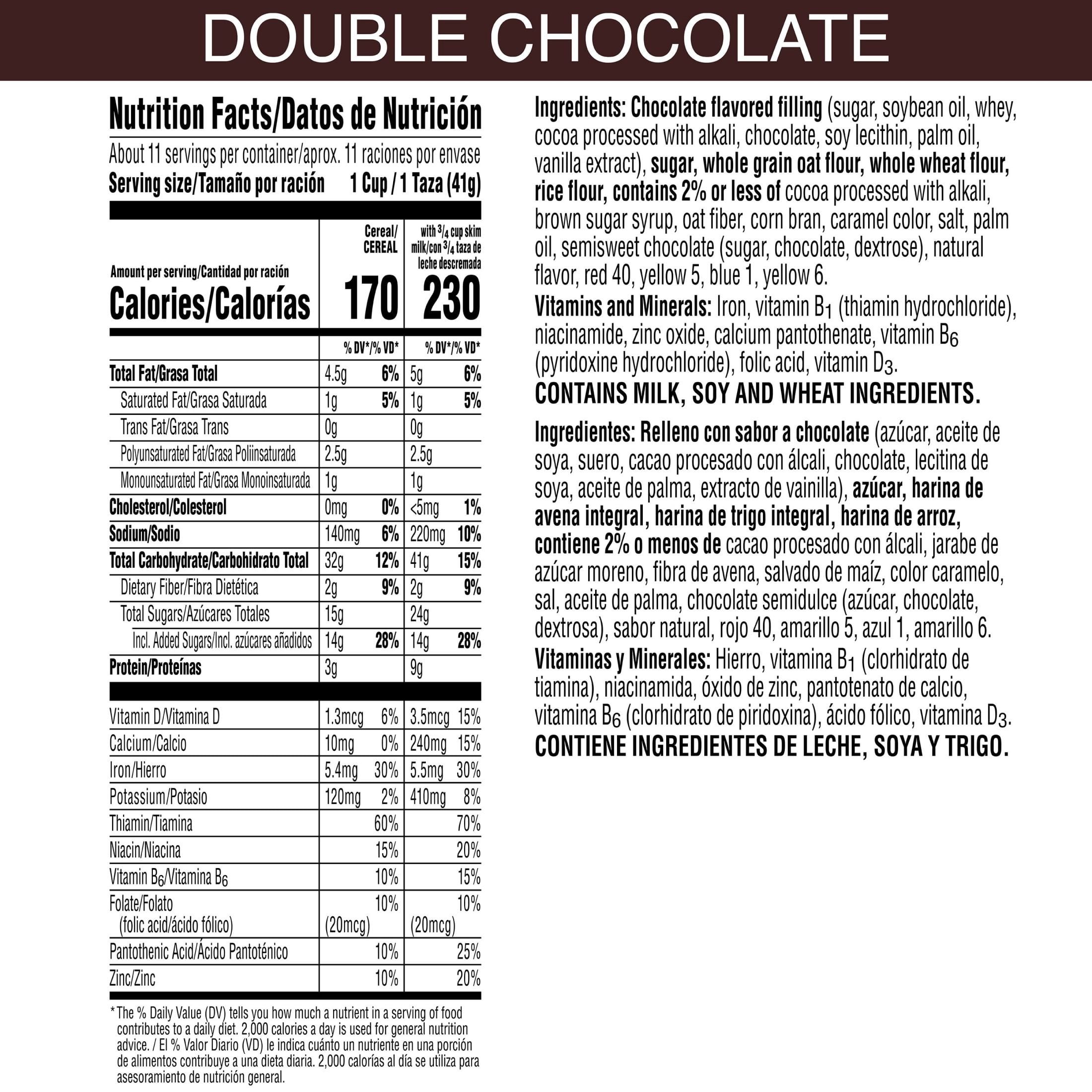 Kellogg's Krave Double Chocolate Cold Breakfast Cereal, 16.7 oz