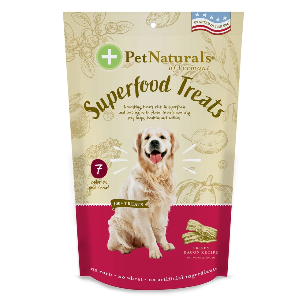 Pet Naturals of Vermont Superfood Treats for Dogs, Crispy Bacon Flavor